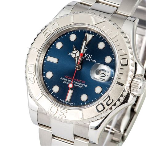 rolex yacht-master platinum blue face|rolex yacht master platinum price.